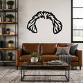 Bichon dog ear waterproof metal wall art, mockup 1