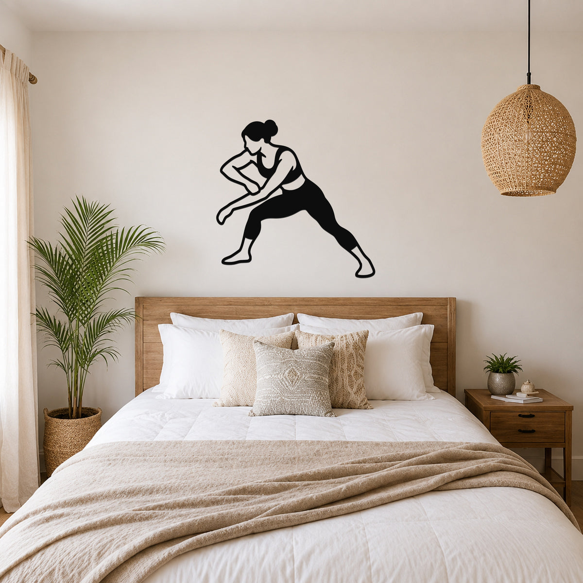 Female Wrestling Arm Drag waterproof steel metal wall art, mockup 1