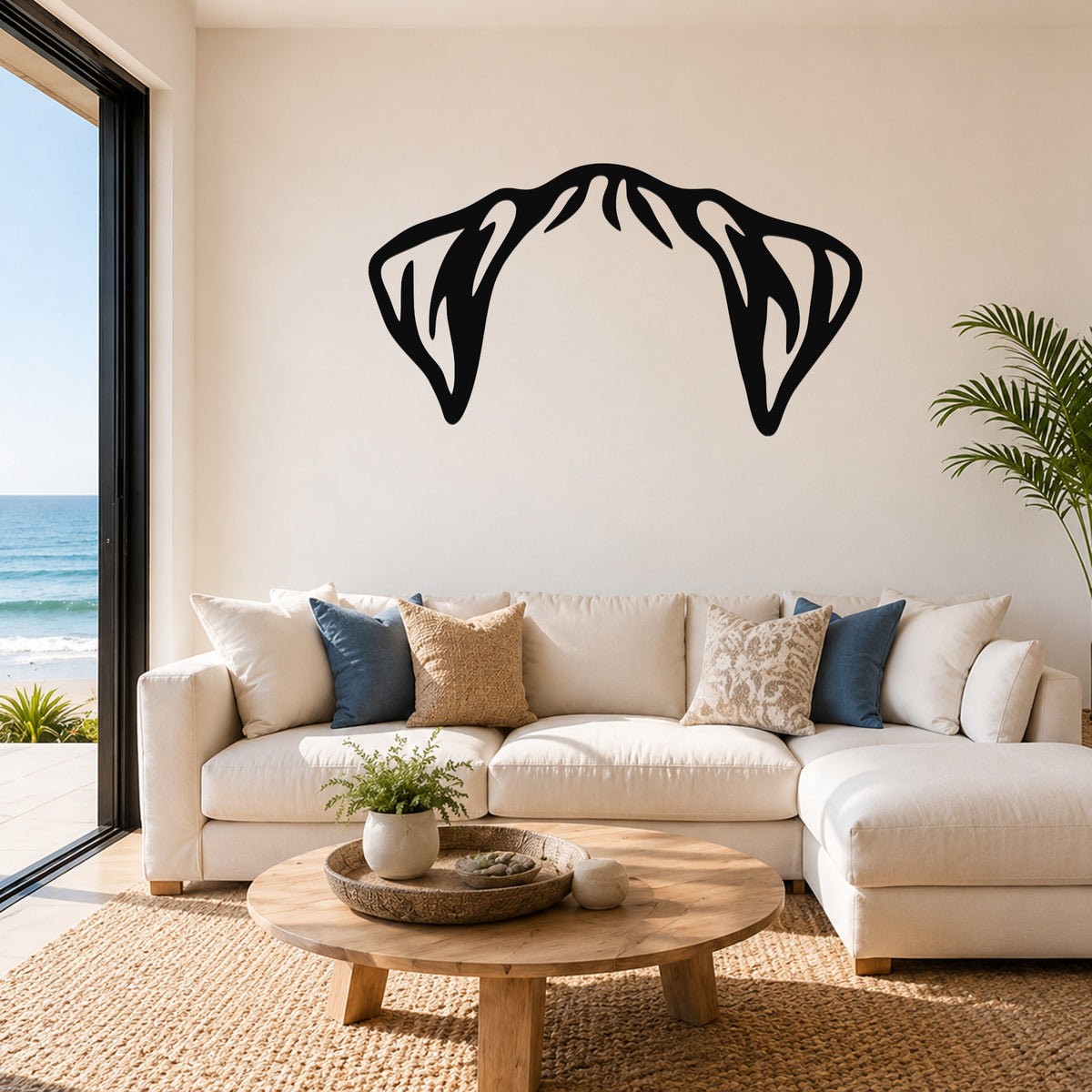 Boxer dog ear waterproof metal wall art, mockup 1