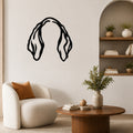 Bloodhound dog ear waterproof metal wall art, mockup 1