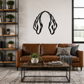 Bloodhound dog ear waterproof metal wall art, mockup 1