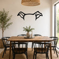 Whippet dog ear waterproof metal wall art, mockup 1