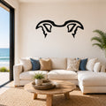 Italian Greyhound dog ear waterproof metal wall art, mockup 1