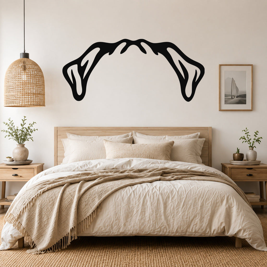 Pug dog ear waterproof metal wall art, mockup 1