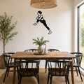 Female Wrestling Lift and Finish waterproof steel metal wall art, mockup 1