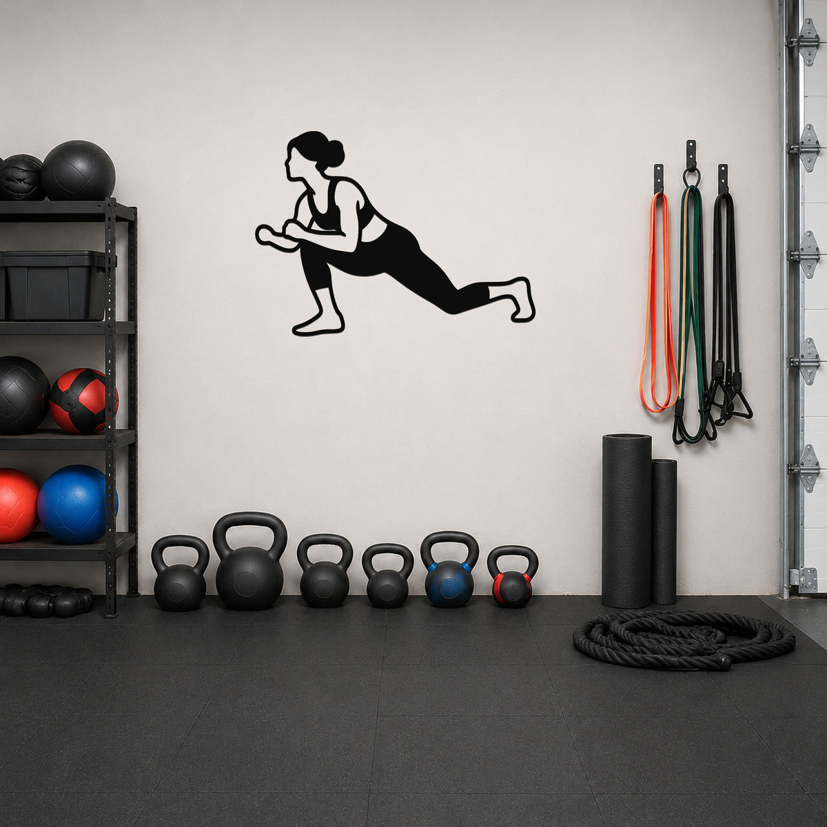 Female Wrestling Shot Entry Drill waterproof steel metal wall art, mockup 1