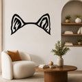 Shiba Inu dog ear waterproof metal wall art, mockup 1
