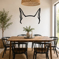 Great Dane dog ear waterproof metal wall art, mockup 1