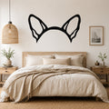 Chihuahua dog ear waterproof metal wall art, mockup 1