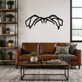 English Bulldog dog ear waterproof metal wall art, mockup 1