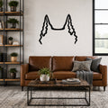 Dutch Shepherd dog ear waterproof metal wall art, mockup 1