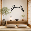 Pitbull dog ear waterproof metal wall art, mockup 1