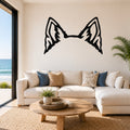 Schipperke dog ear waterproof metal wall art, mockup 1