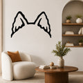 Husky dog ear waterproof metal wall art, mockup 1