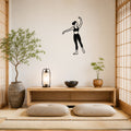 Female Ballet Effacé derrière waterproof steel metal wall art, mockup 1