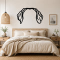 Weimaraner dog ear waterproof metal wall art, mockup 1