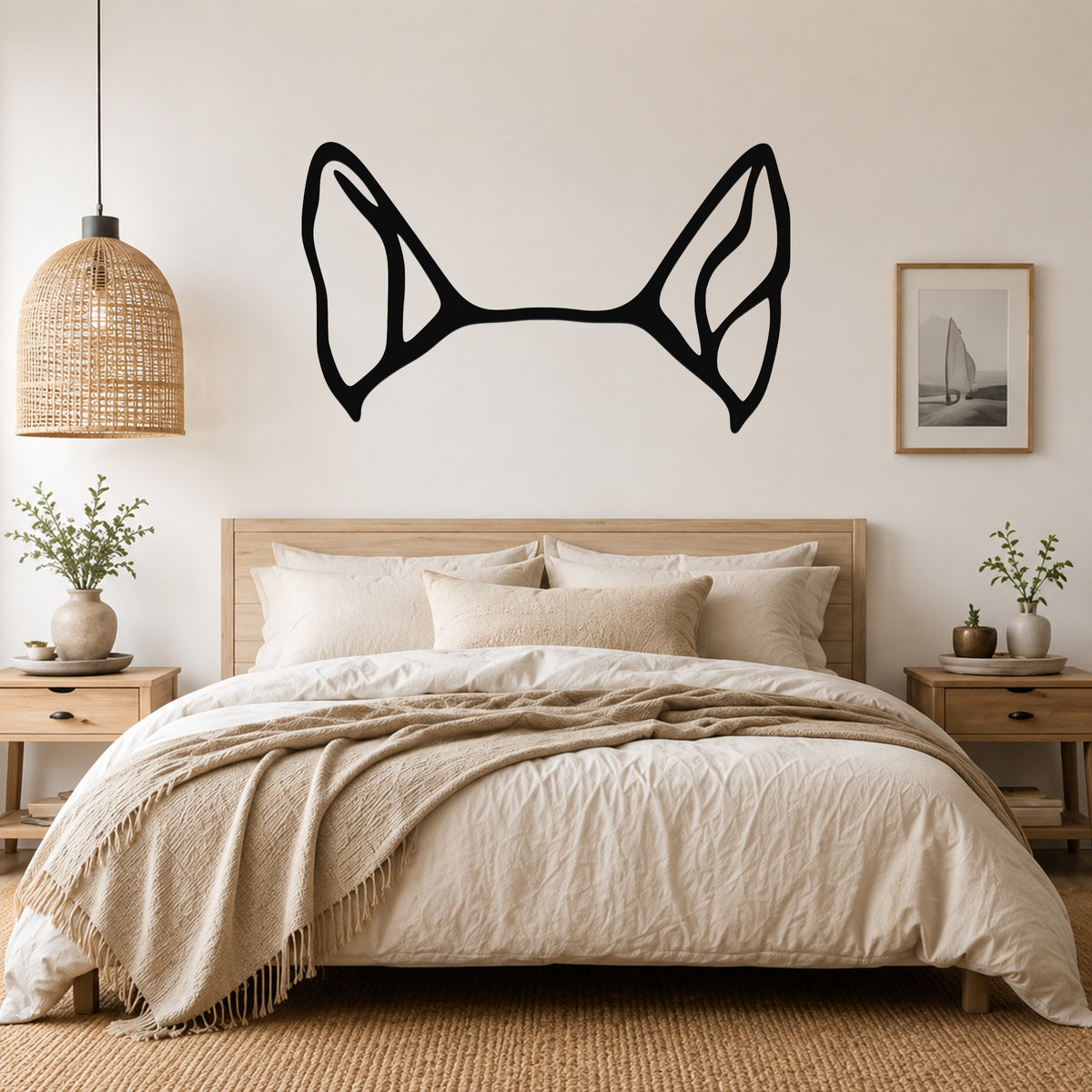 English Bulldog dog ear waterproof metal wall art, mockup 1