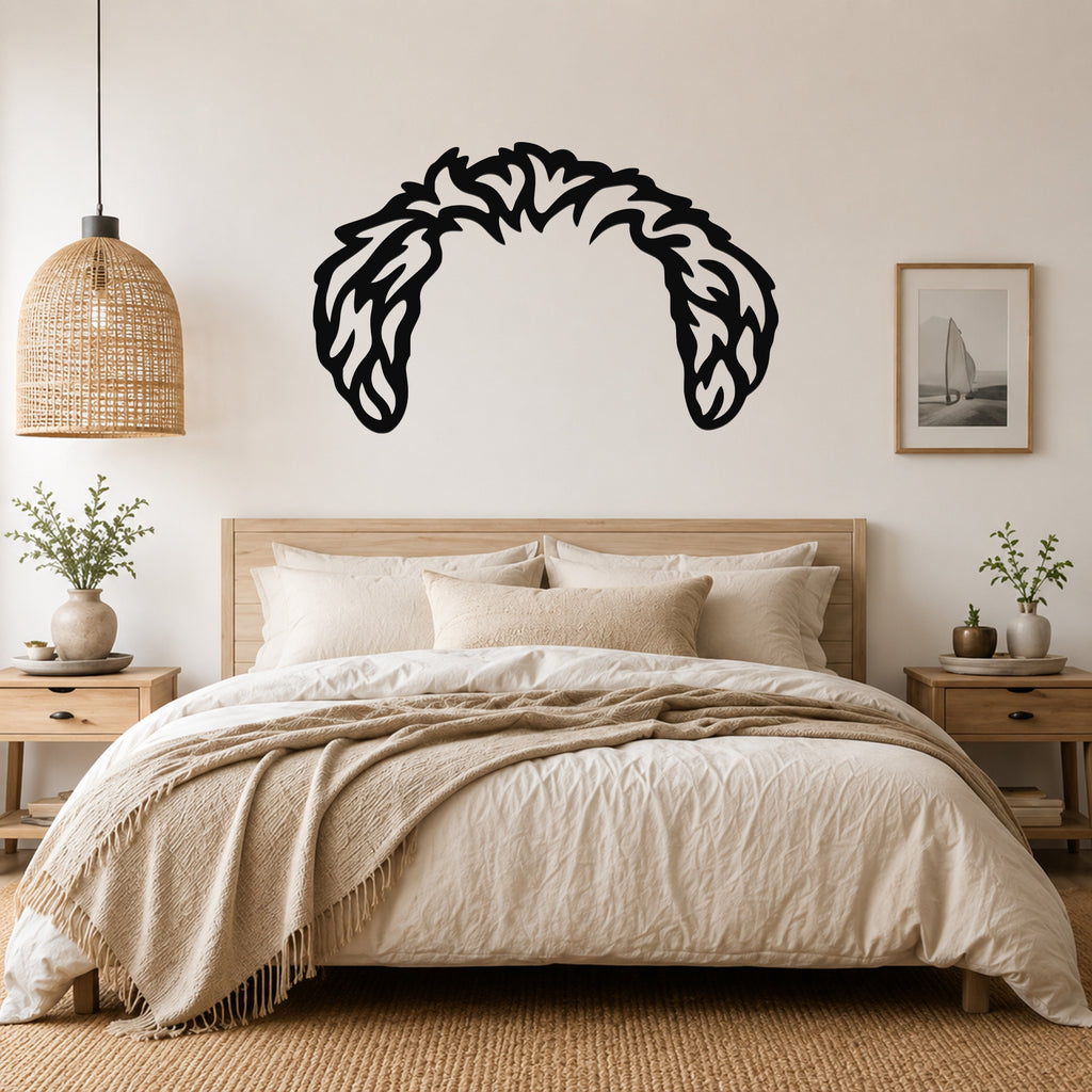 Maltipoo dog ear waterproof metal wall art, mockup 1