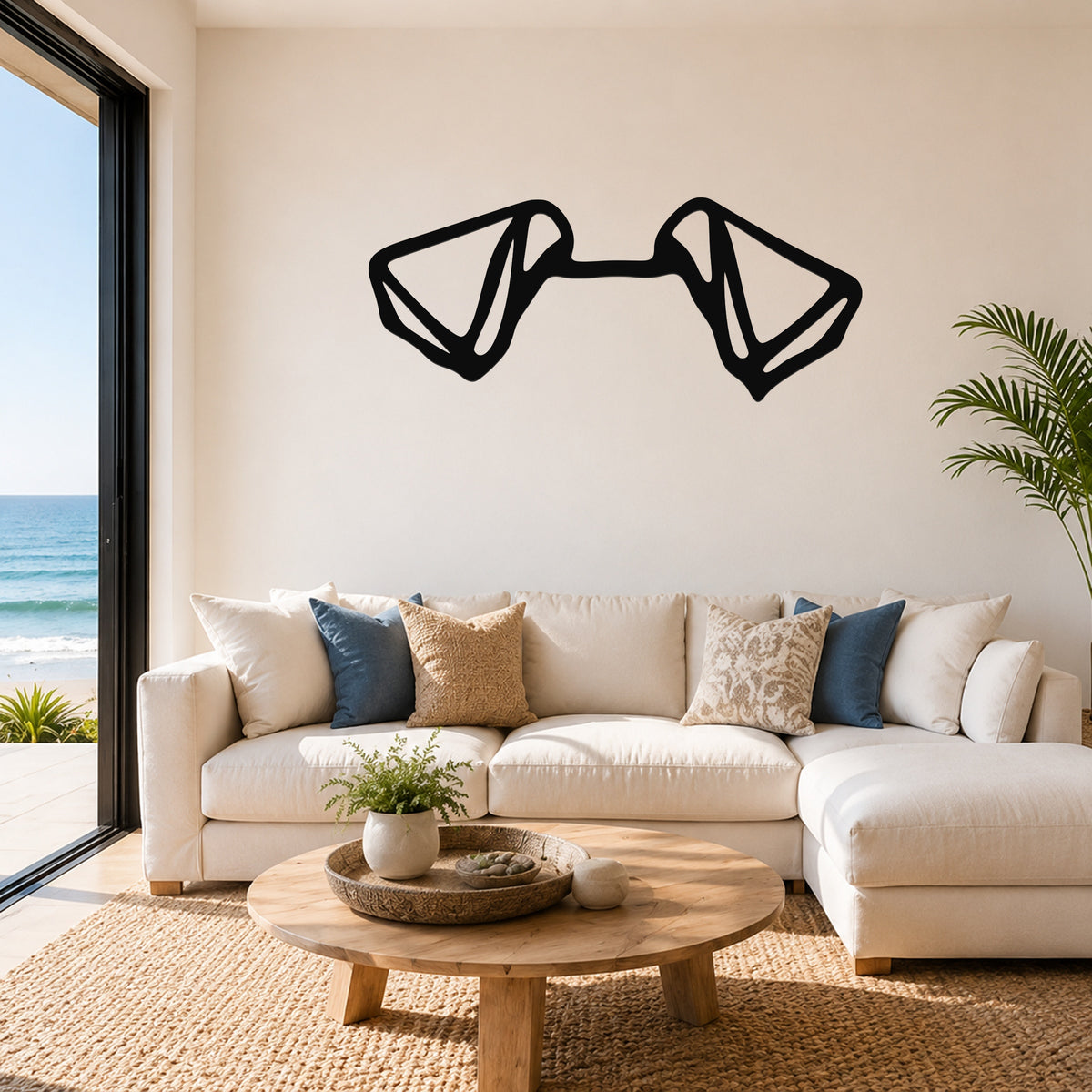Fox Terrier dog ear waterproof metal wall art, mockup 1