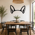 Boston Terrier dog ear waterproof metal wall art, mockup 1