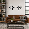 Staffordshire Bull Terrier dog ear waterproof metal wall art, mockup 1