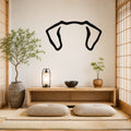Great Dane dog ear waterproof metal wall art, mockup 1