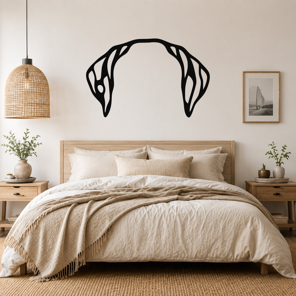 Dalmatian dog ear waterproof metal wall art, mockup 1