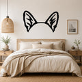 Welsh Corgi dog ear waterproof metal wall art, mockup 1