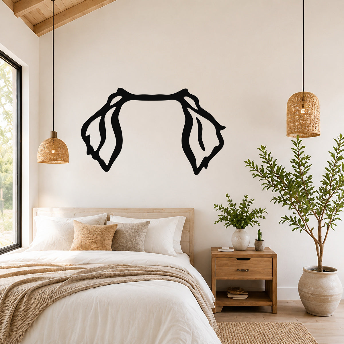 Bernese Mountain Dog dog ear waterproof metal wall art, mockup 1