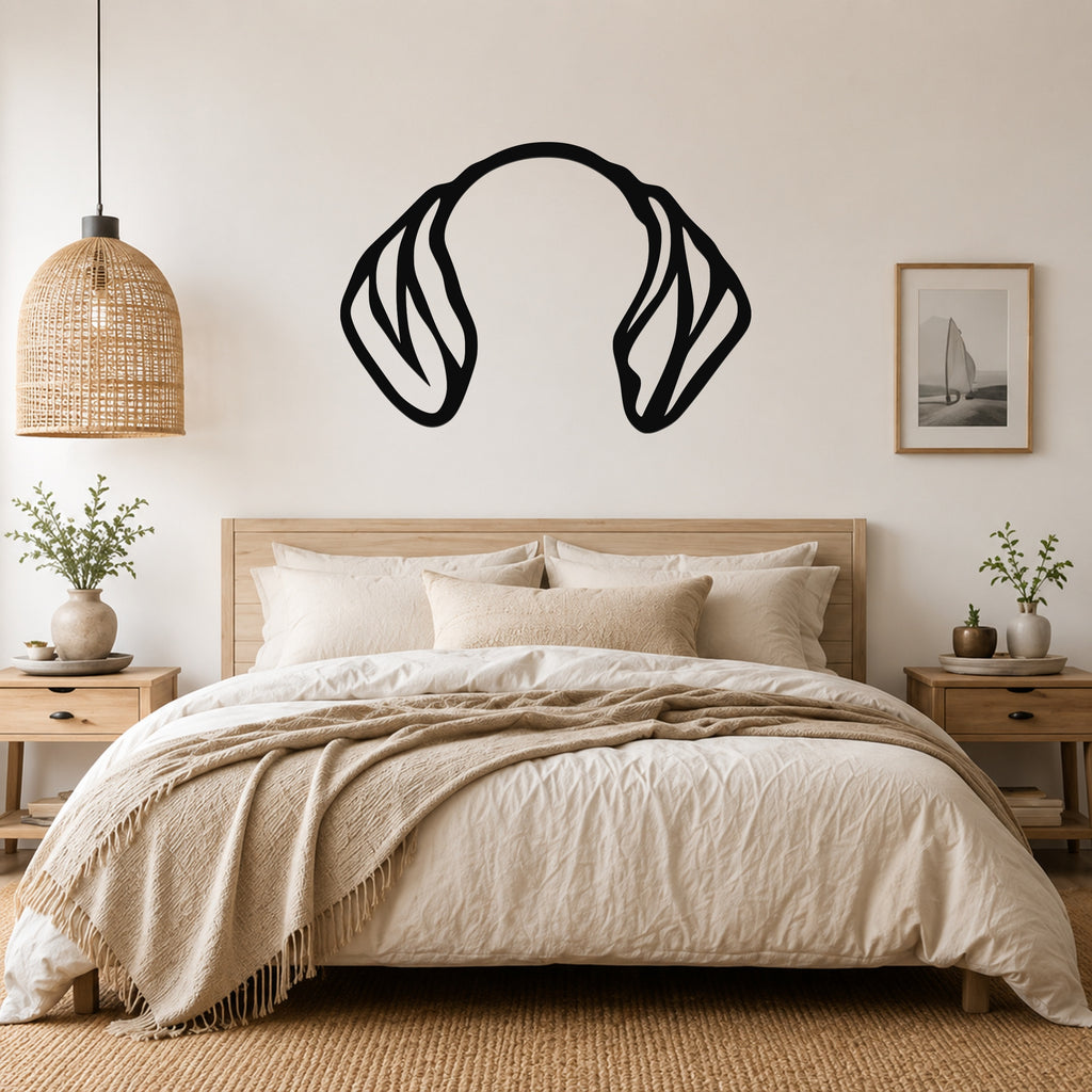 German Shorthaired Pointer dog ear waterproof metal wall art, mockup 1