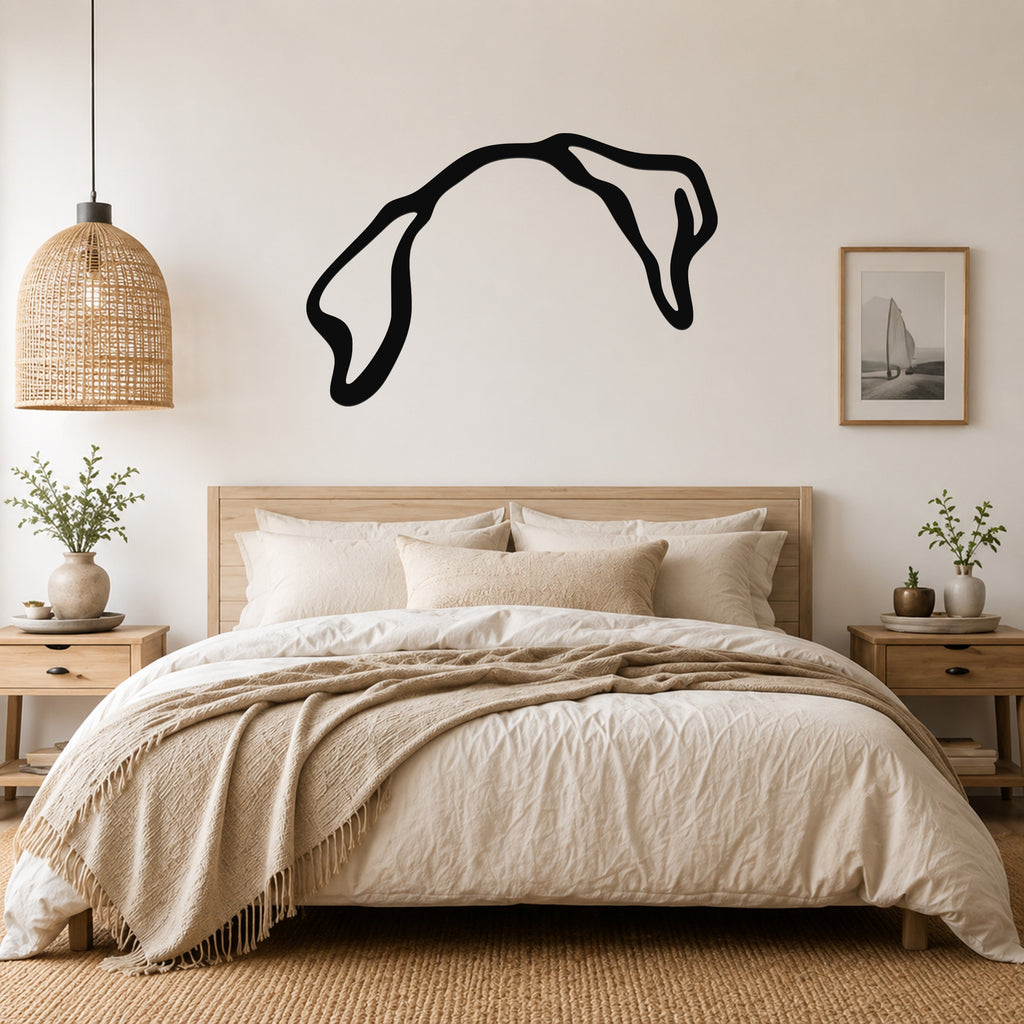 Beagle dog ear waterproof metal wall art, mockup 1