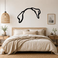 Beagle dog ear waterproof metal wall art, mockup 1