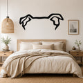 Beauceron dog ear waterproof metal wall art, mockup 1