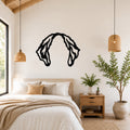 Saint Bernard dog ear waterproof metal wall art, mockup 1