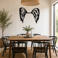 Papillon dog ear waterproof metal wall art, mockup 1