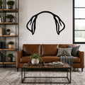 Labrador Retriever dog ear waterproof metal wall art, mockup 1
