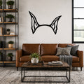 Great Dane dog ear waterproof metal wall art, mockup 1