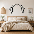 Labrador Retriever dog ear waterproof metal wall art, mockup 1
