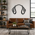 Dachshund dog ear waterproof metal wall art, mockup 1