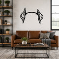 Doberman dog ear waterproof metal wall art, mockup 1