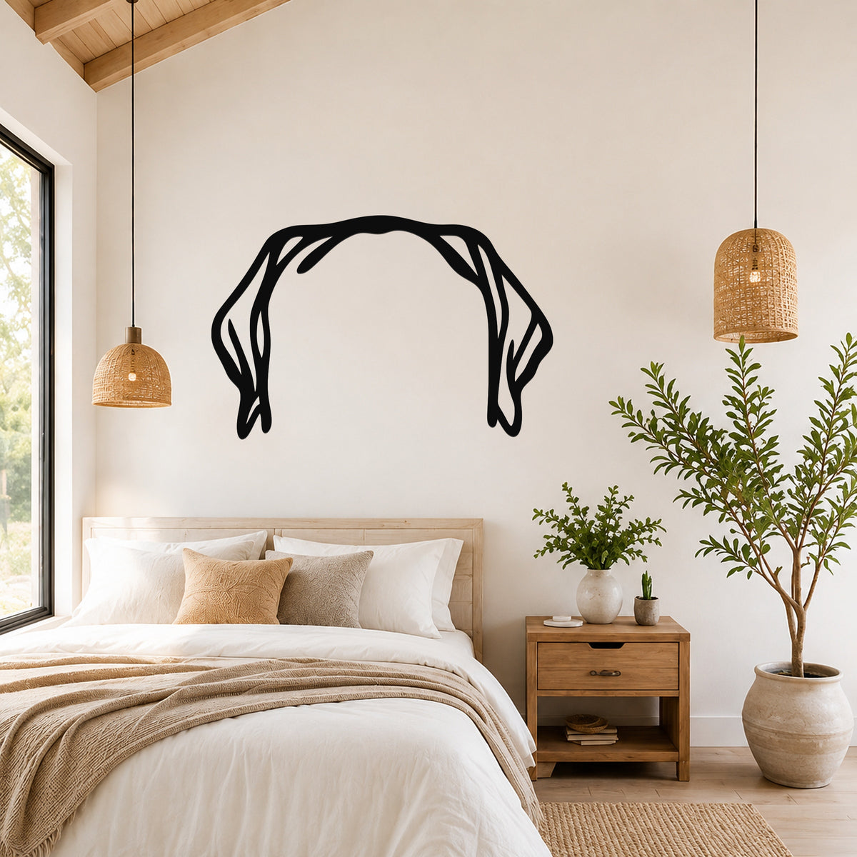 Mastiff dog ear waterproof metal wall art, mockup 1