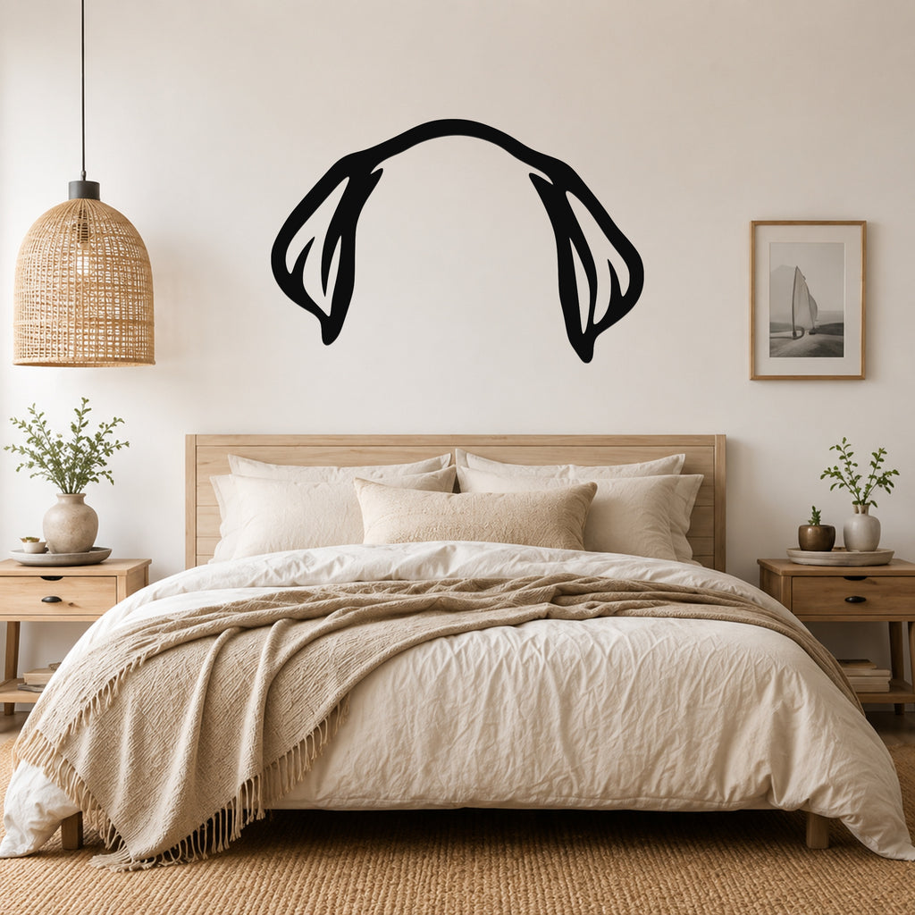 Labrador Retriever dog ear waterproof metal wall art, mockup 1