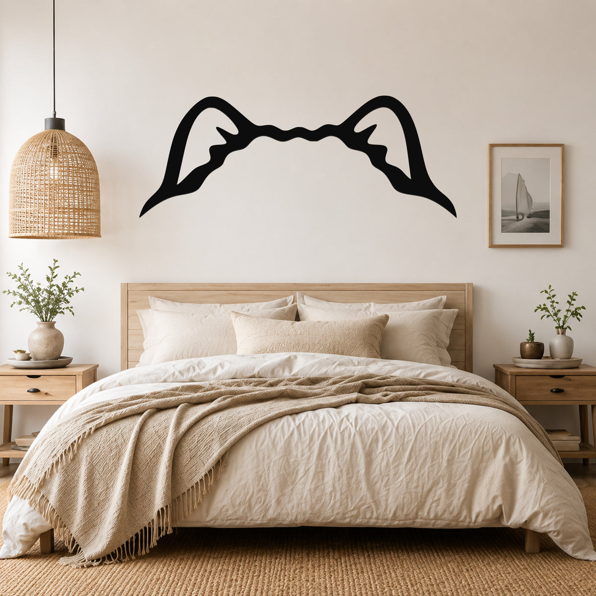Chow dog ear waterproof metal wall art, mockup 1