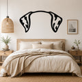 Dalmatian dog ear waterproof metal wall art, mockup 1
