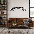 Pitbull dog ear waterproof metal wall art, mockup 1