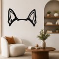 Boston Terrier dog ear waterproof metal wall art, mockup 1