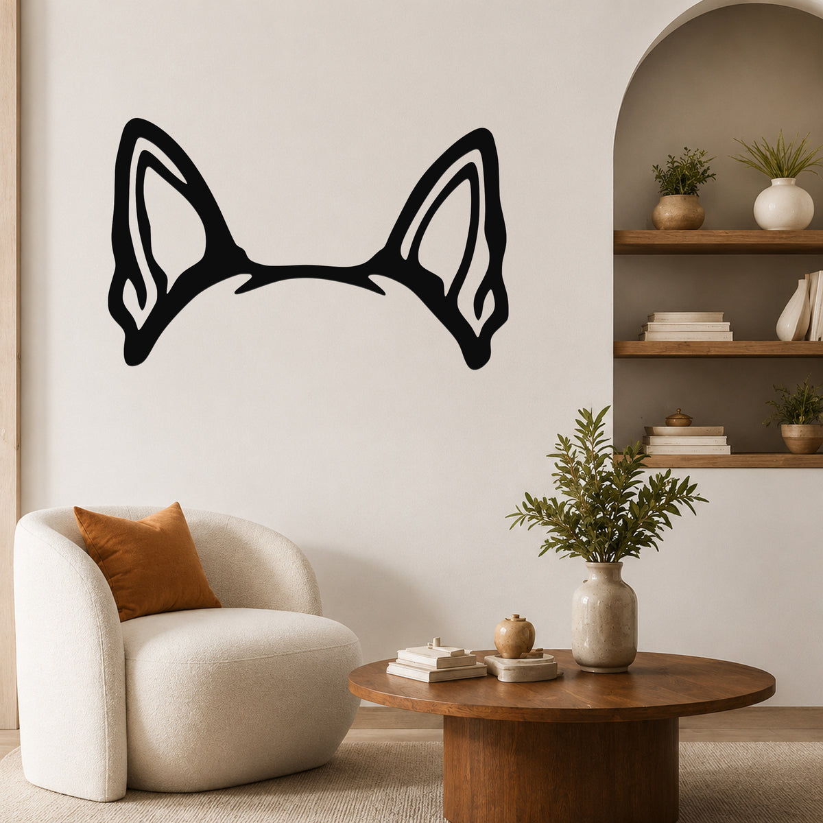 Boston Terrier dog ear waterproof metal wall art, mockup 1