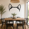 Shiba Inu dog ear waterproof metal wall art, mockup 1