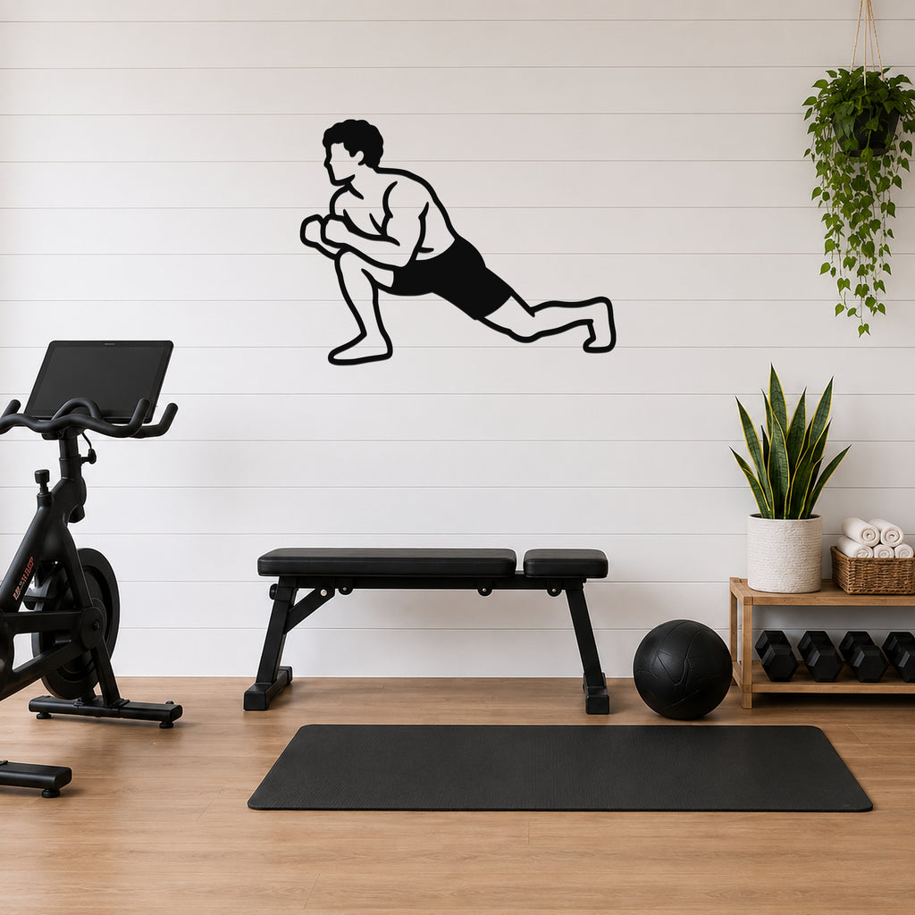 Male Wrestling Shot Entry Drill waterproof steel metal wall art, mockup 1