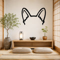 Heeler dog ear waterproof metal wall art, mockup 1
